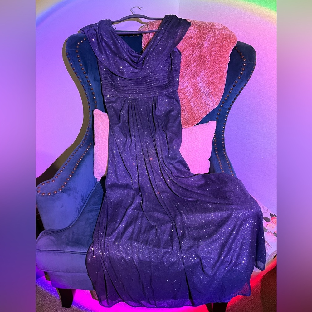 Alex Evenings Formal Dark Gray Gown/Prom Dress